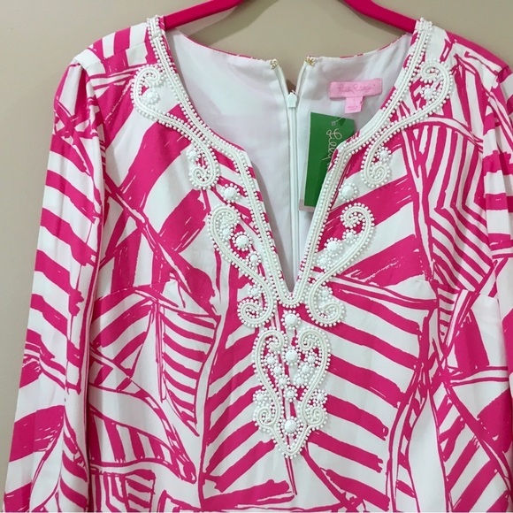 Lilly Pulitzer Julianna Capri Pink Yacht Sea Print Tunic Dress - Picture 5 of 5